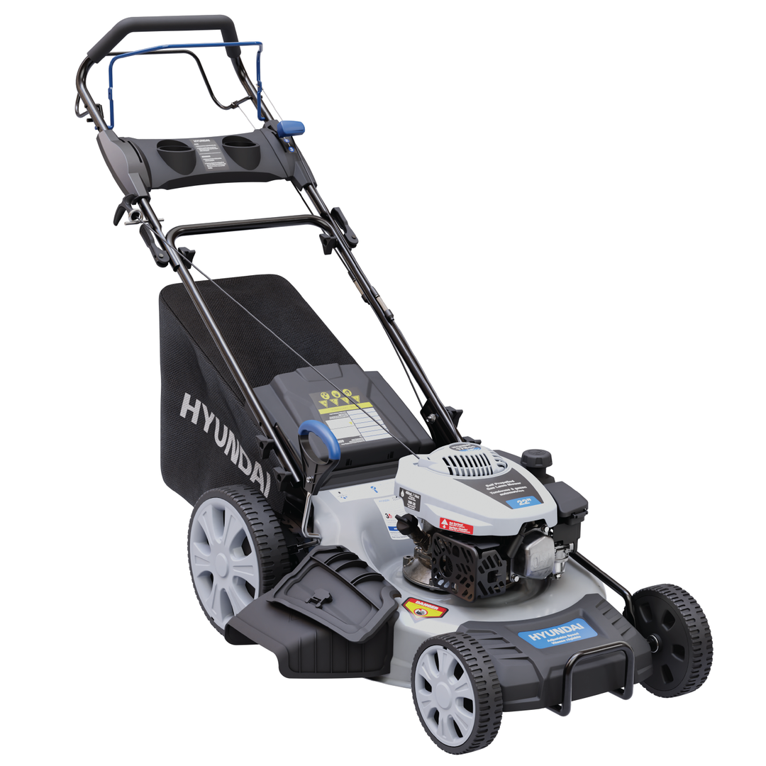 Hyundai HM1760 22in 173cc 3-in-1 Gas Self Propelled Lawn Mower with Variable Speed