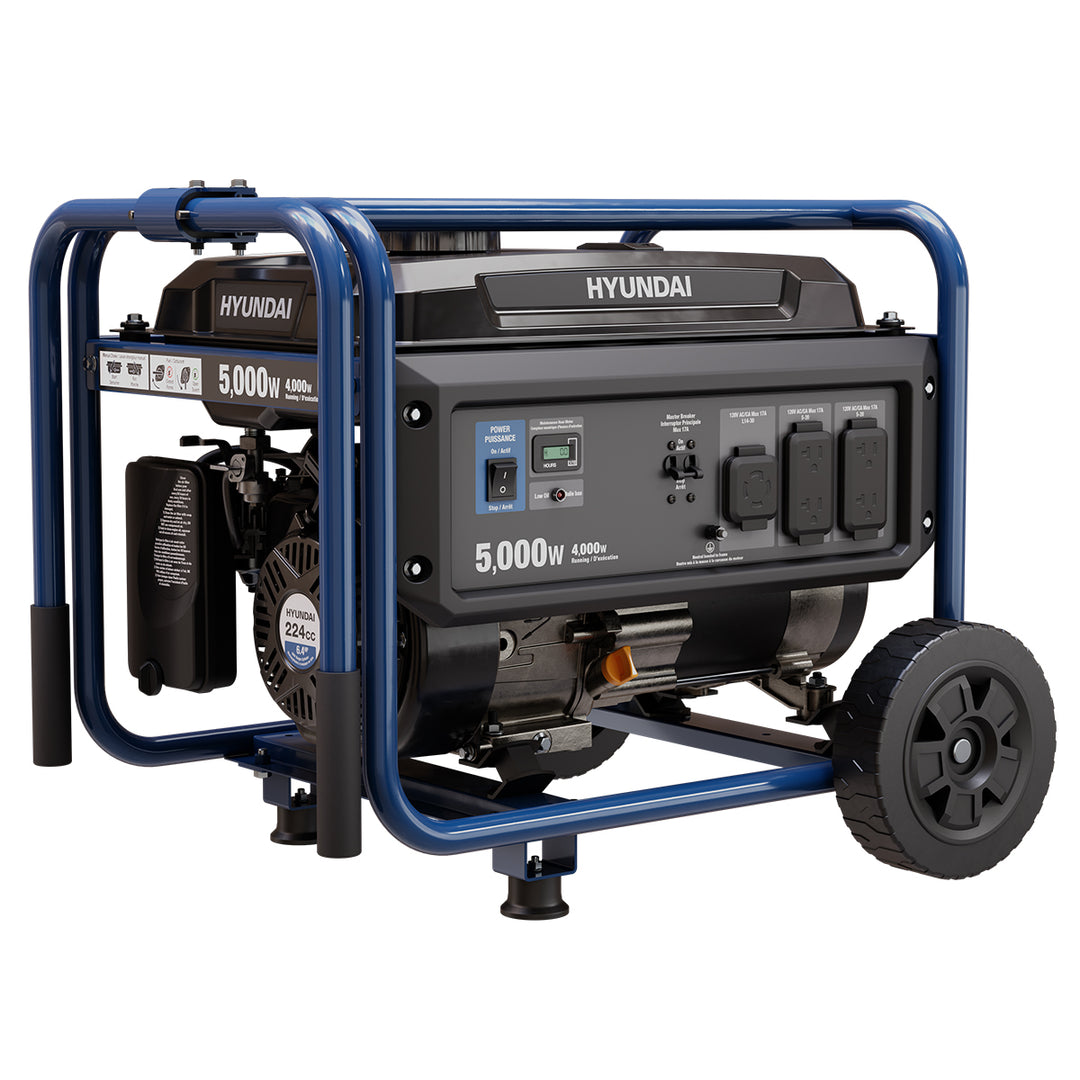 Hyundai HG5000 5,000-Watt Gas Powered Portable Generator