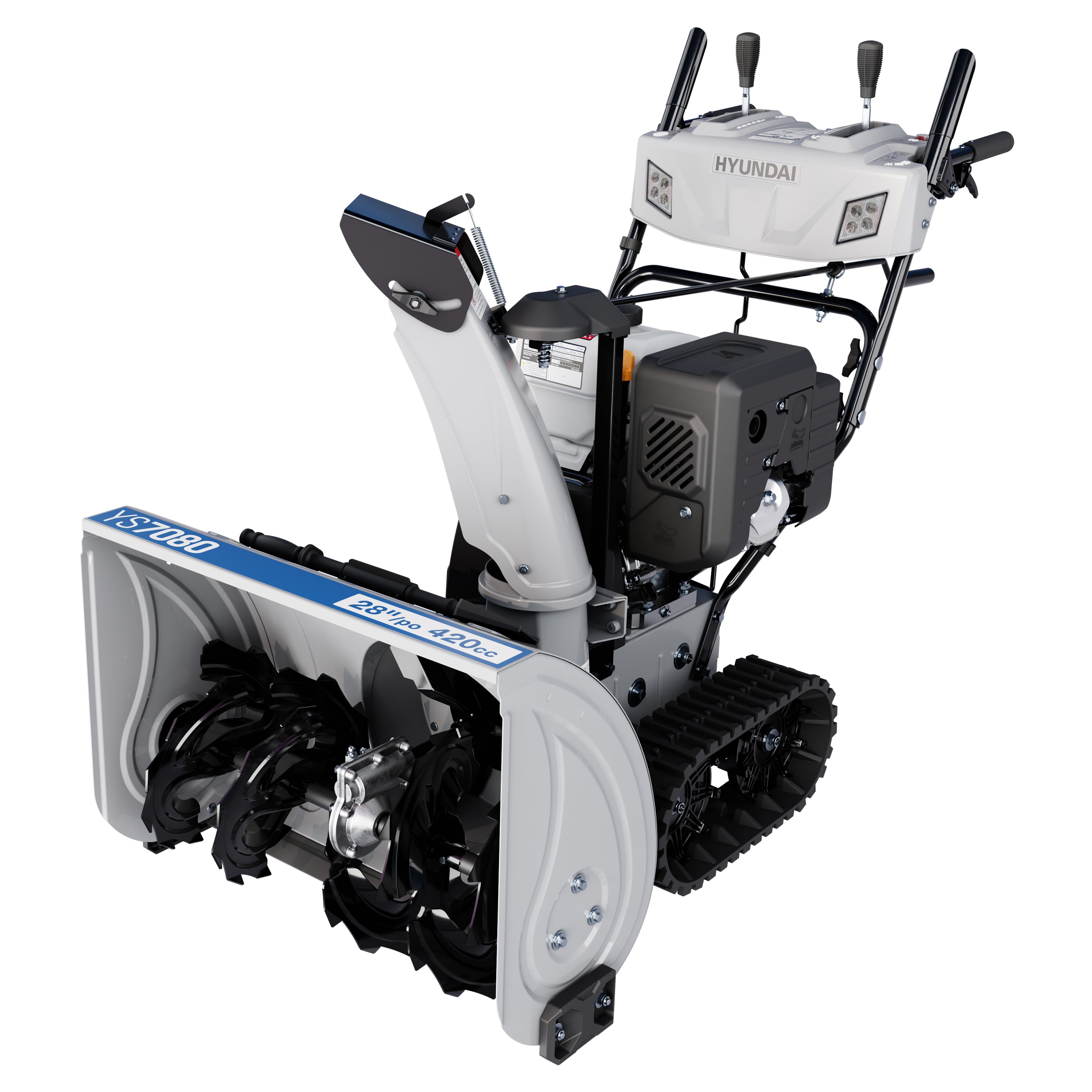 Hyundai YS7080 28-Inch 420cc Two-Stage Tracked Snowblower