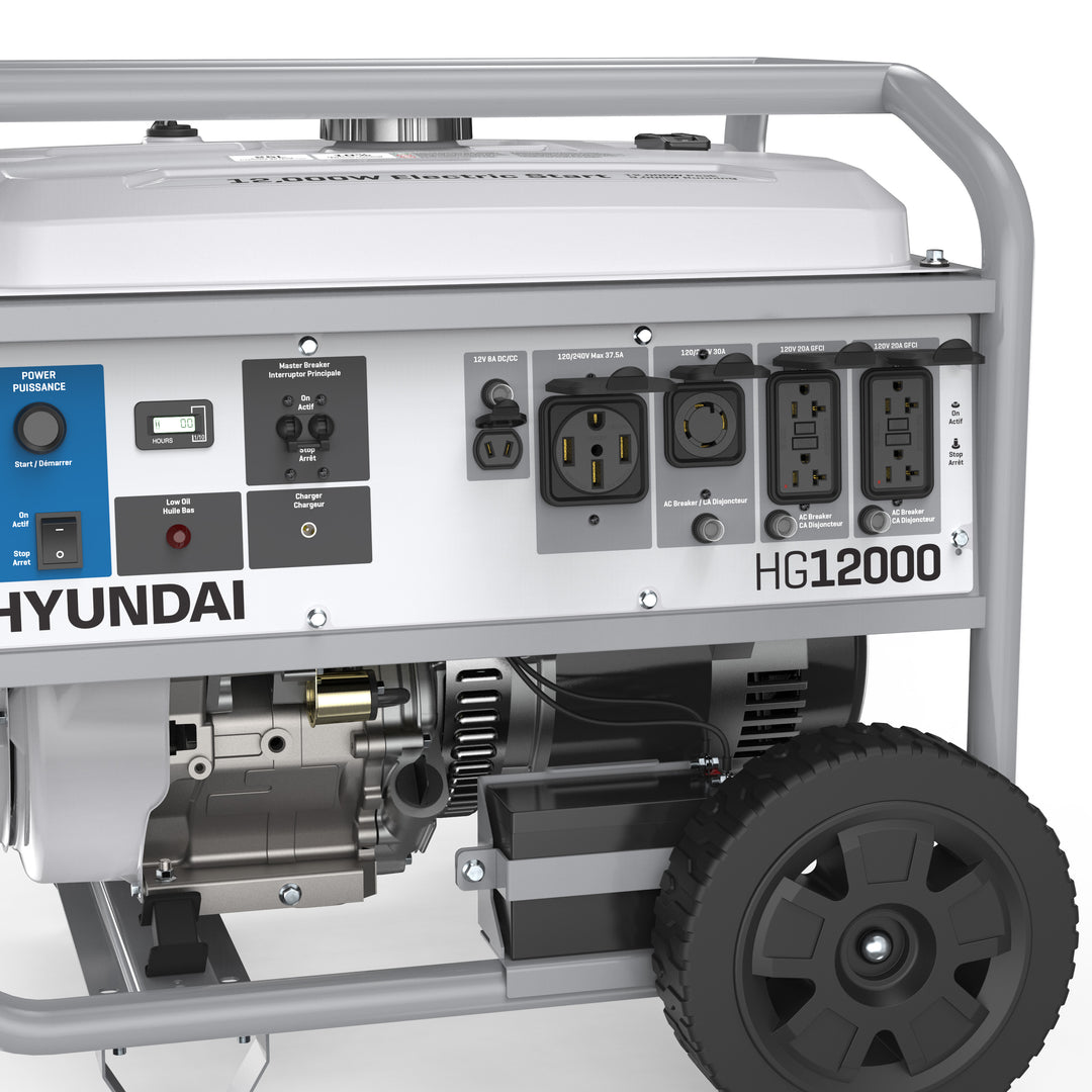 Hyundai HG12000 Open Frame Generator