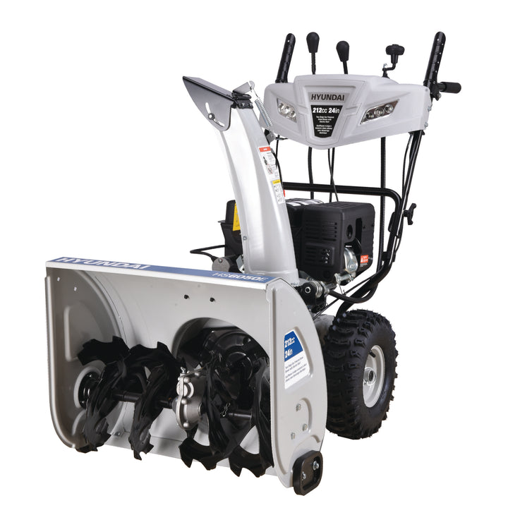 Hyundai 24-Inch HS6050E 212cc Two-Stage Gas Powered Snow Blower with Electric Start