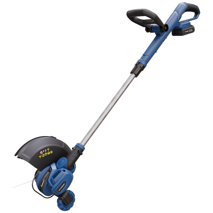 Hyundai 20V Lithium-Ion Cordless 12-In String Trimmer Kit with 2.0Ah Battery and Charger