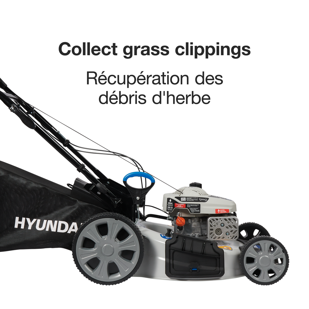 Hyundai HM1760 22in 173cc 3-in-1 Gas Self Propelled Lawn Mower with Variable Speed