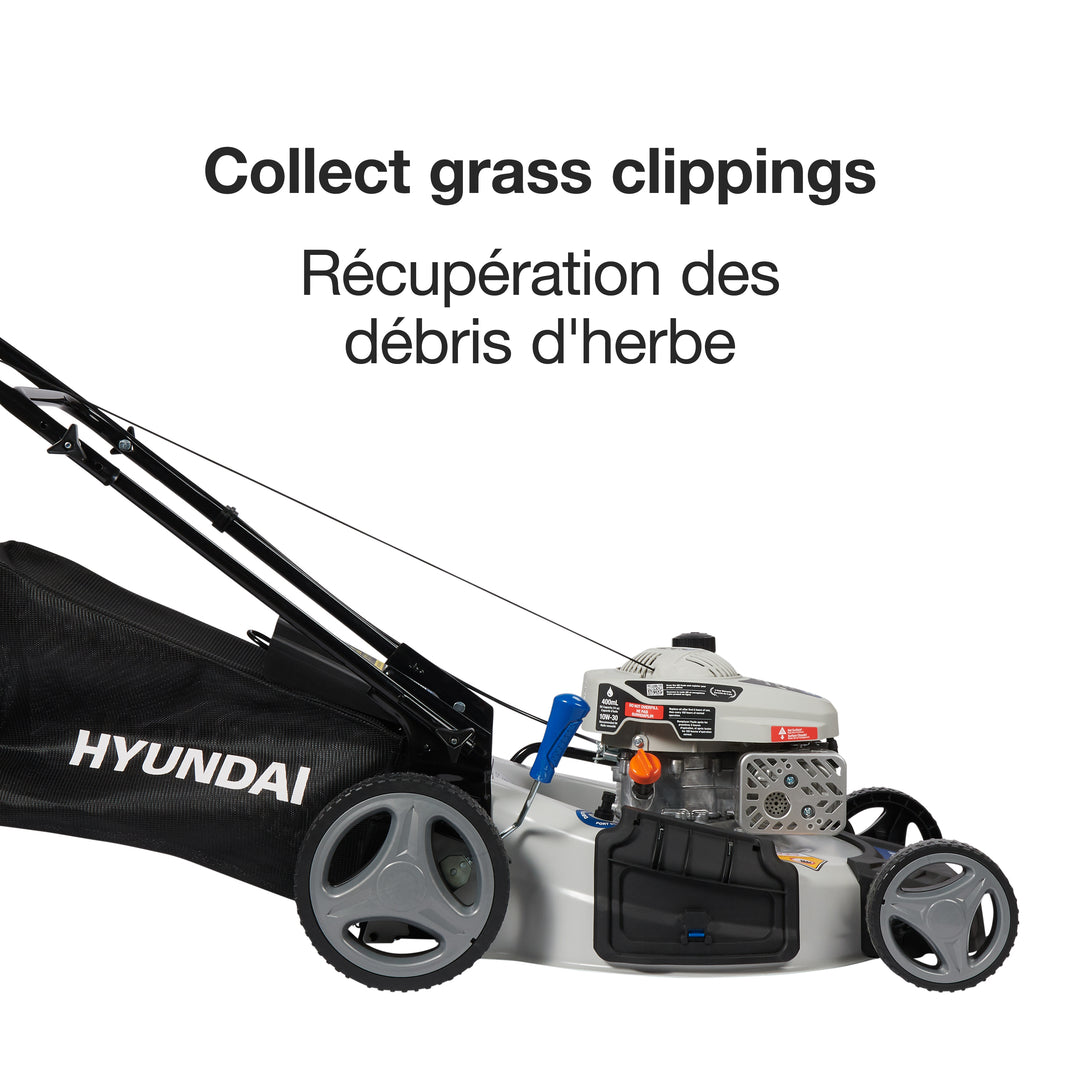 Hyundai HY0345 22-Inch 173cc 3-in-1 Gas Push Lawn Mower