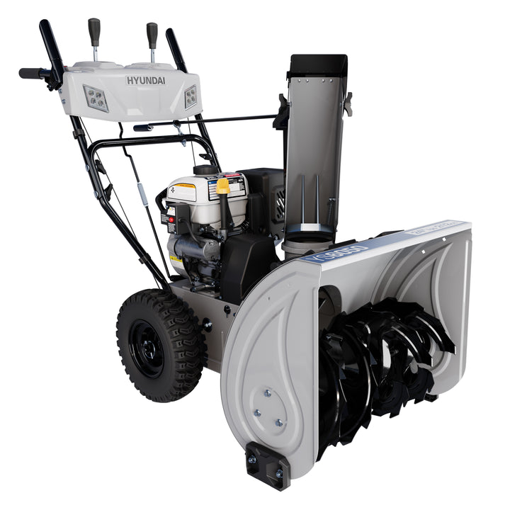 Hyundai YS6050 24-Inch 212cc Two-Stage Gas Powered Snow Blower with Electric Start and LED Headlights