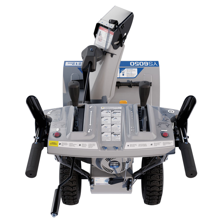 Hyundai YS6050 24-Inch 212cc Two-Stage Gas Powered Snow Blower with Electric Start and LED Headlights