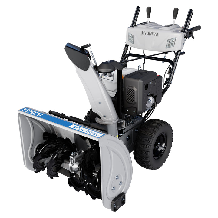 Hyundai YS7070 28 in. 302cc Two-Stage Electric Start Gas Snow Blower with Power Steering