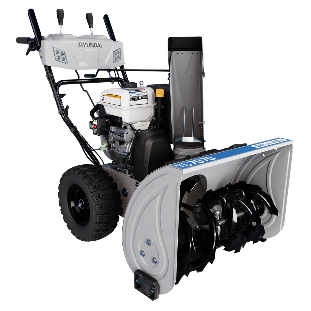 Hyundai YS7070 28 in. 302cc Two-Stage Electric Start Gas Snow Blower with Power Steering