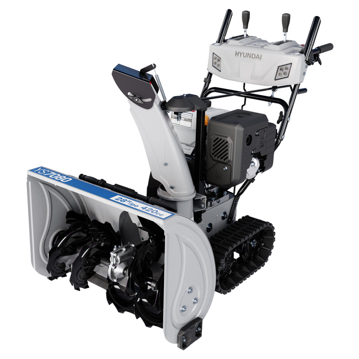Hyundai YS7080 28-Inch 420cc Two-Stage Tracked Snowblower