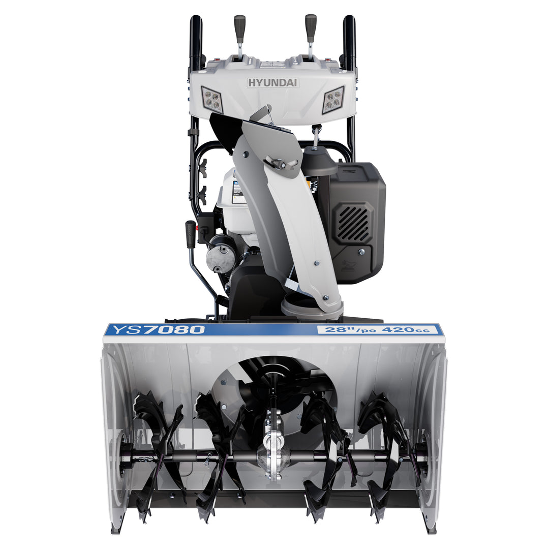Hyundai YS7080 28-Inch 420cc Two-Stage Tracked Snowblower