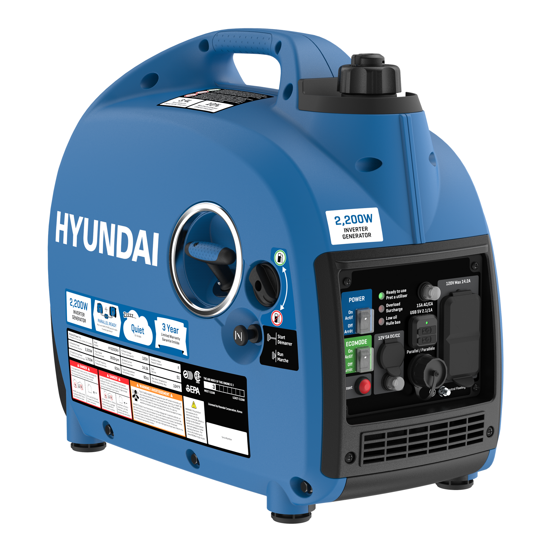 HY2200RV Inverter Generator Hyundai Power